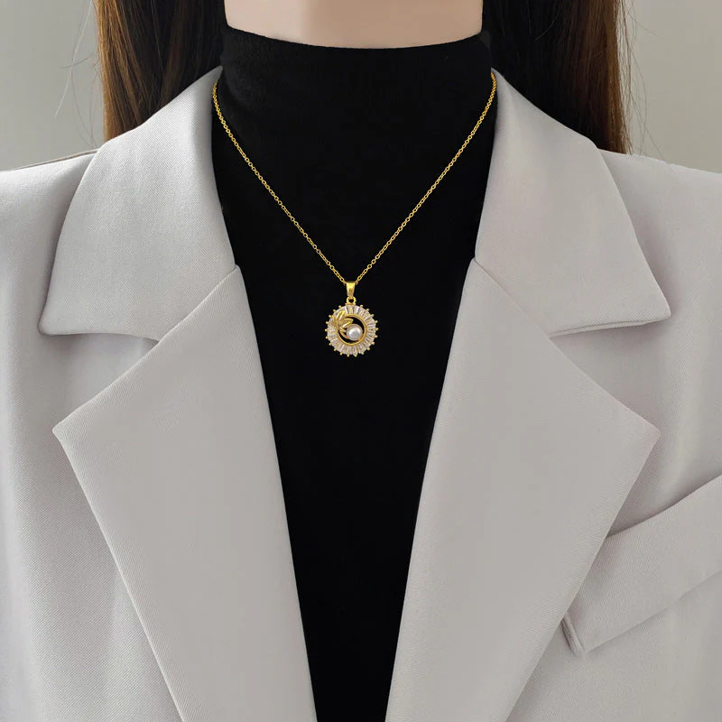 Lillian - Ensemble élégant collier et boucles d'oreilles - Image 2