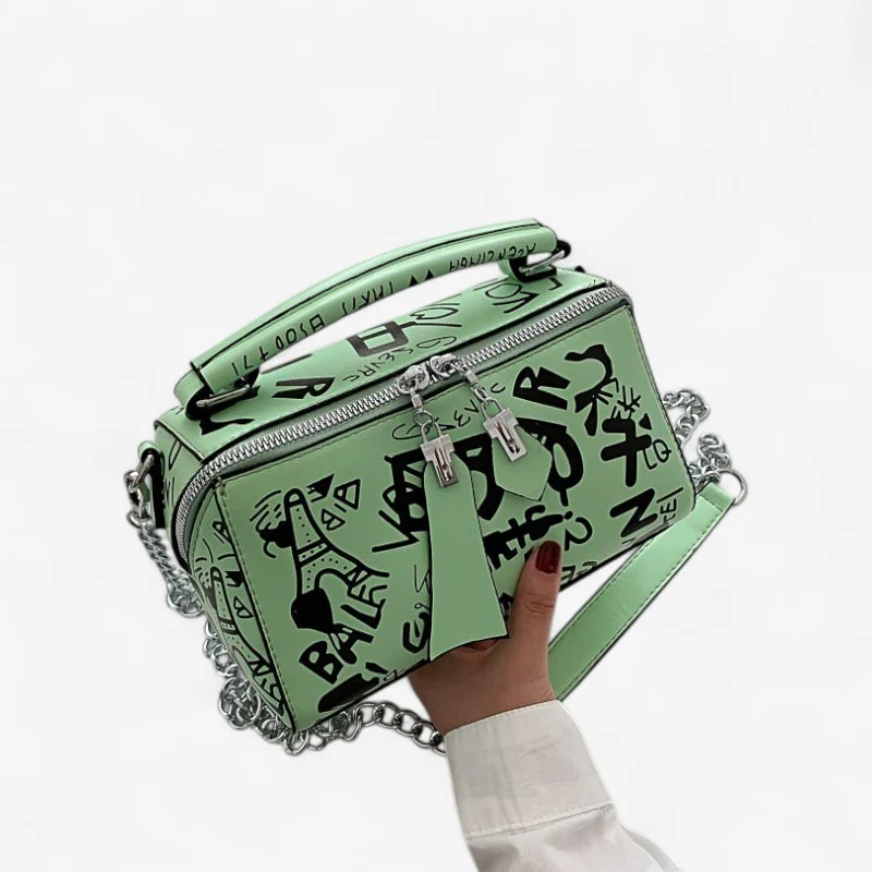 Sac à main avec bandoulière et poches zippées - Image 2