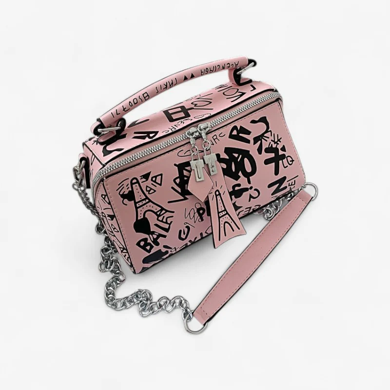 Sac à main avec bandoulière et poches zippées - Image 3