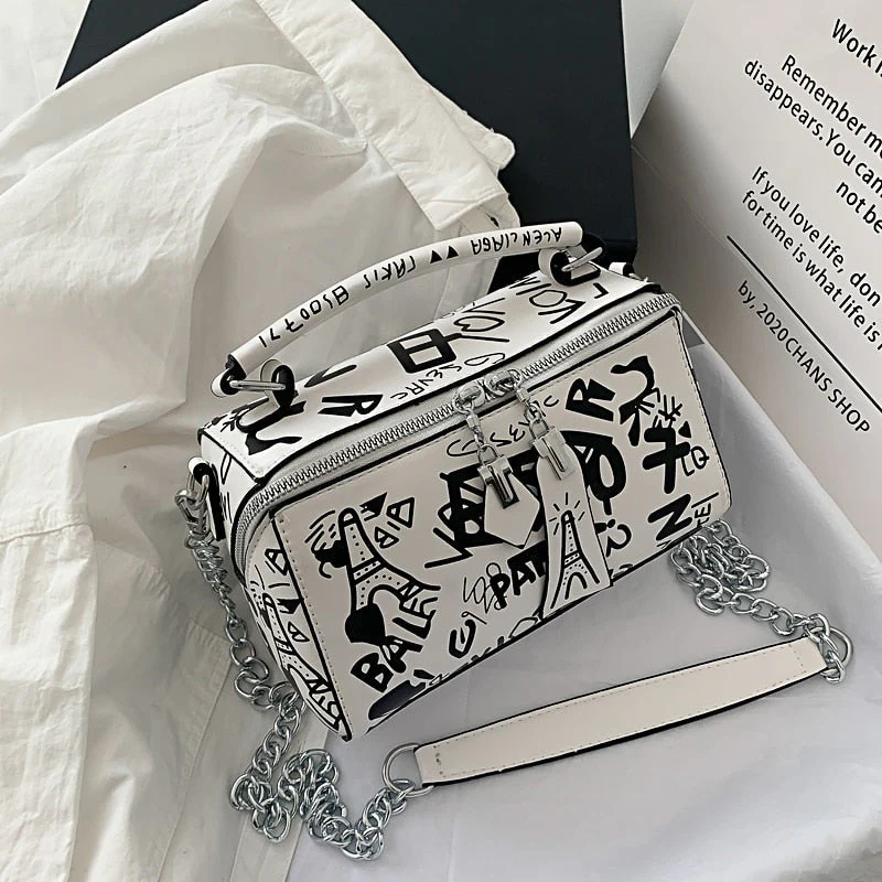 Sac à main avec bandoulière et poches zippées - Image 7