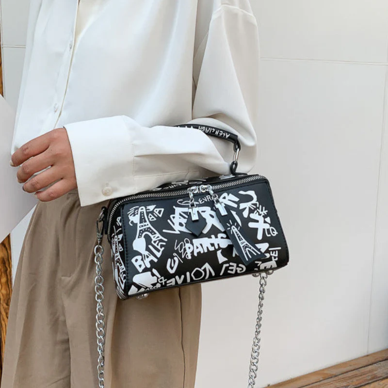 Sac à main avec bandoulière et poches zippées - Image 8