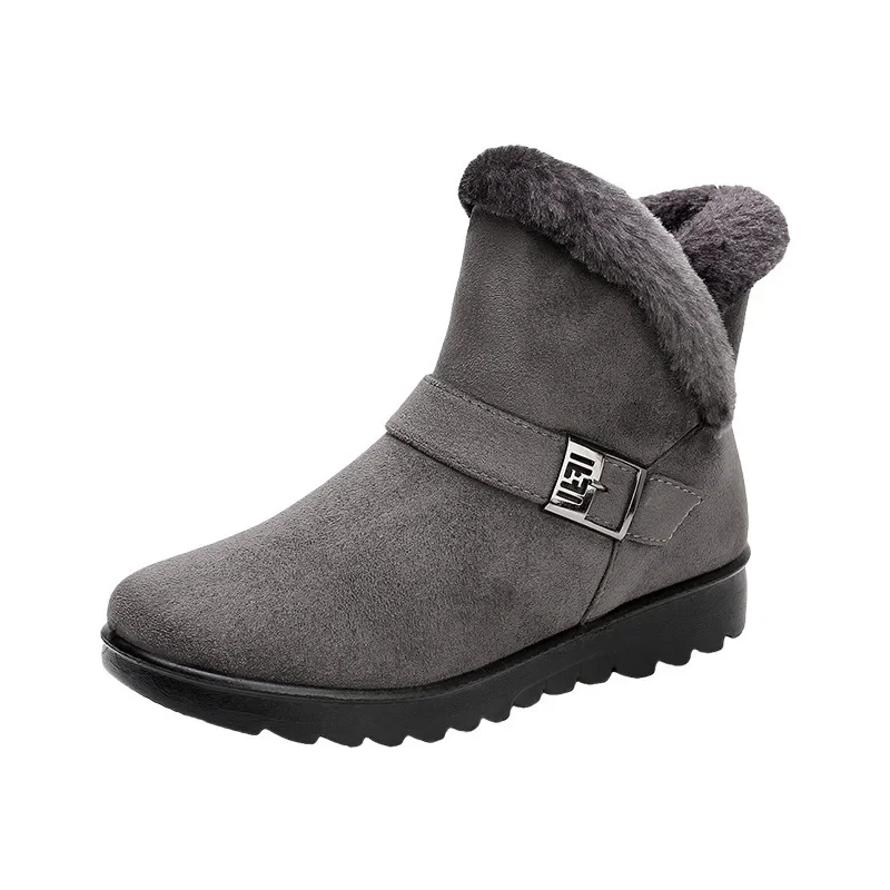 Bottes d'hiver pour femmes avec détail de ceinture, confort et style - Image 10