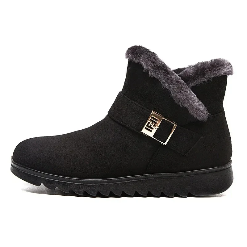 Bottes d'hiver pour femmes avec détail de ceinture, confort et style - Image 6