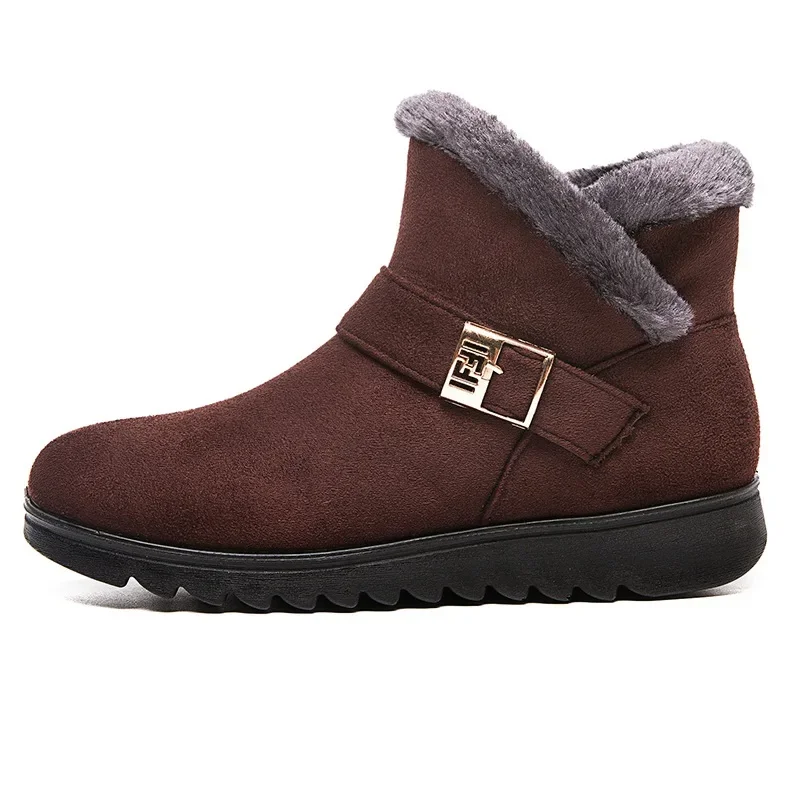 Bottes d'hiver pour femmes avec détail de ceinture, confort et style - Image 7