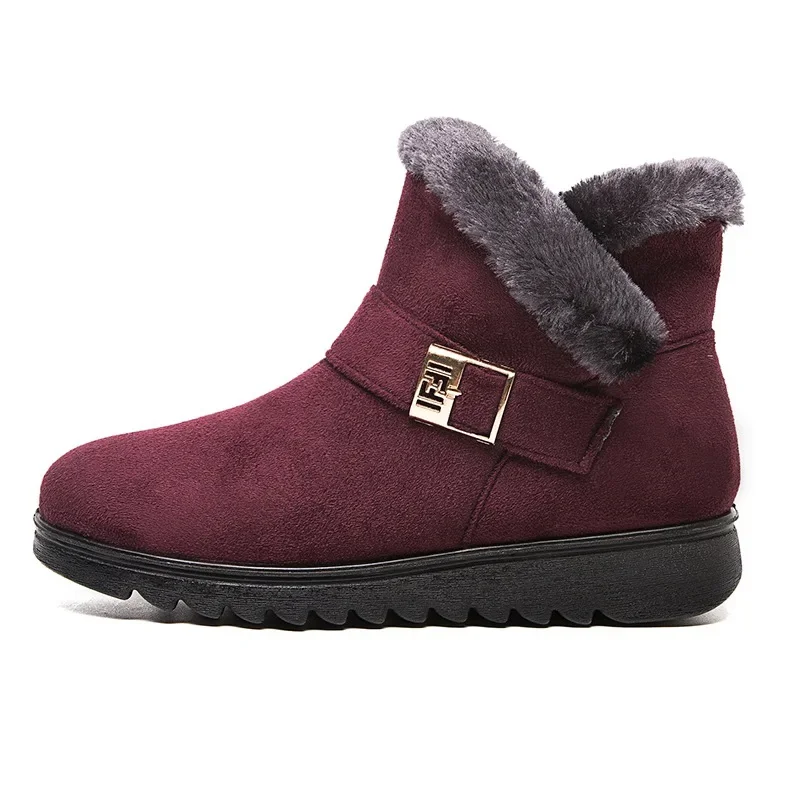 Bottes d'hiver pour femmes avec détail de ceinture, confort et style - Image 8