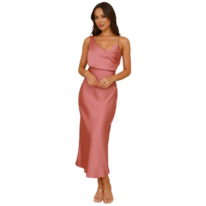 Robe maxi sans manches avec bretelles ajustables - Image 5