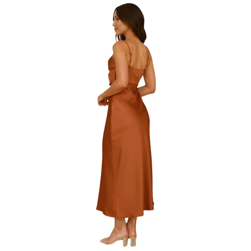 Robe maxi sans manches avec bretelles ajustables - Image 9