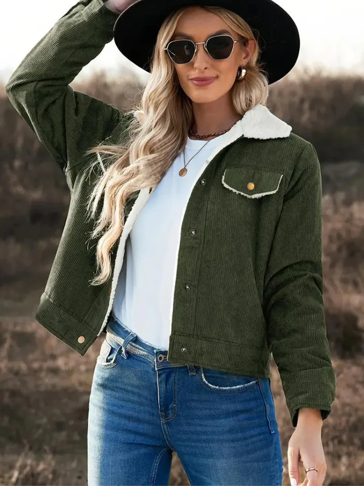Veste d'hiver chaude avec col classique - Image 8