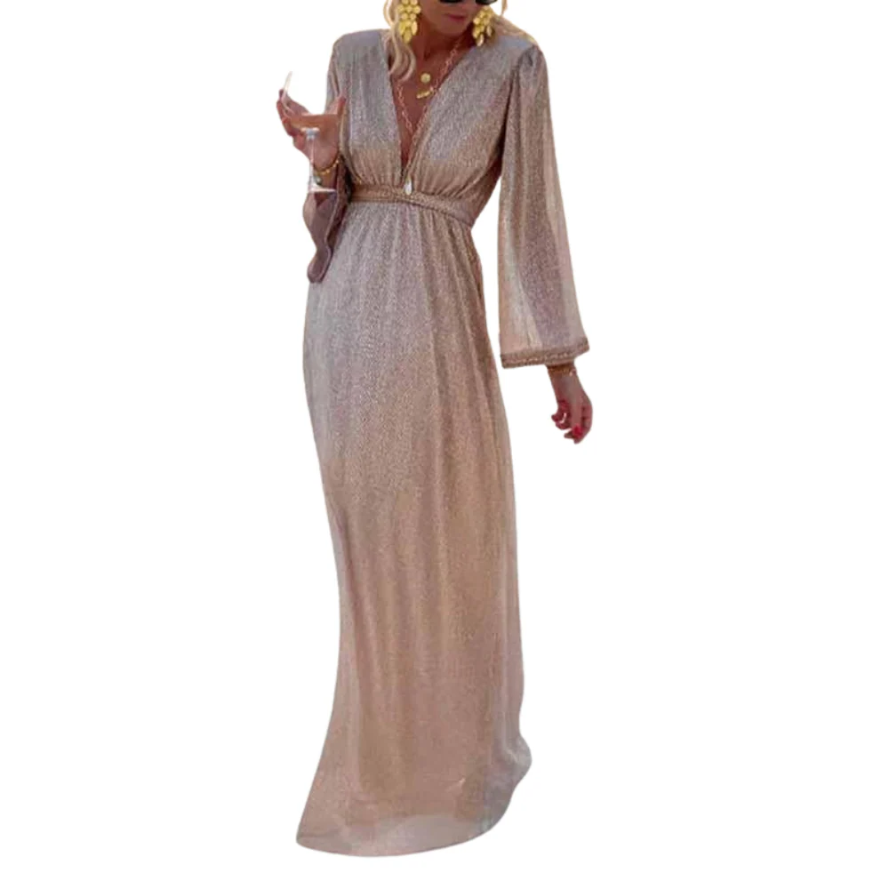 Robe femme en polyester fluide