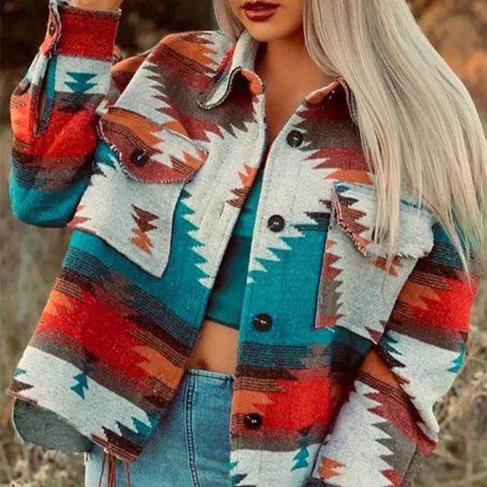 Veste femme manches longues à motif tendance - Image 2