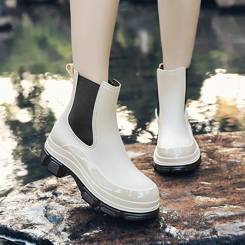 Liora – Bottes design en maille avec semelle épaisse antidérapante et bout rond - Image 3