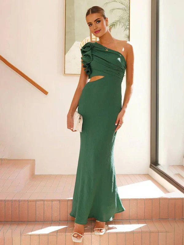 Robe longue Liora une épaule avec découpes - Image 16