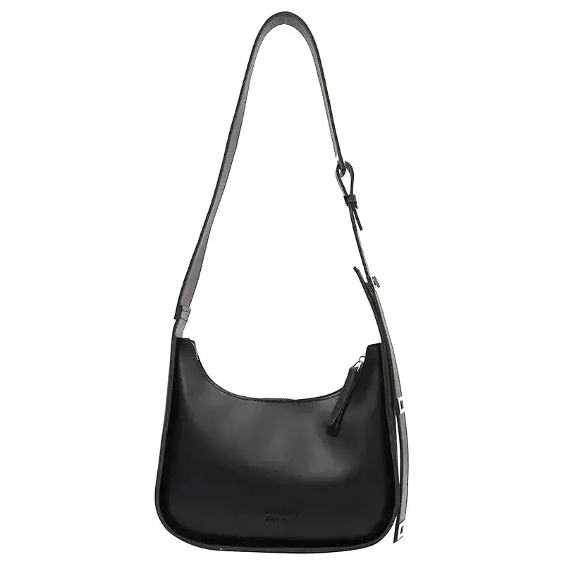 Sac bandoulière classique en cuir avec bandoulière réglable