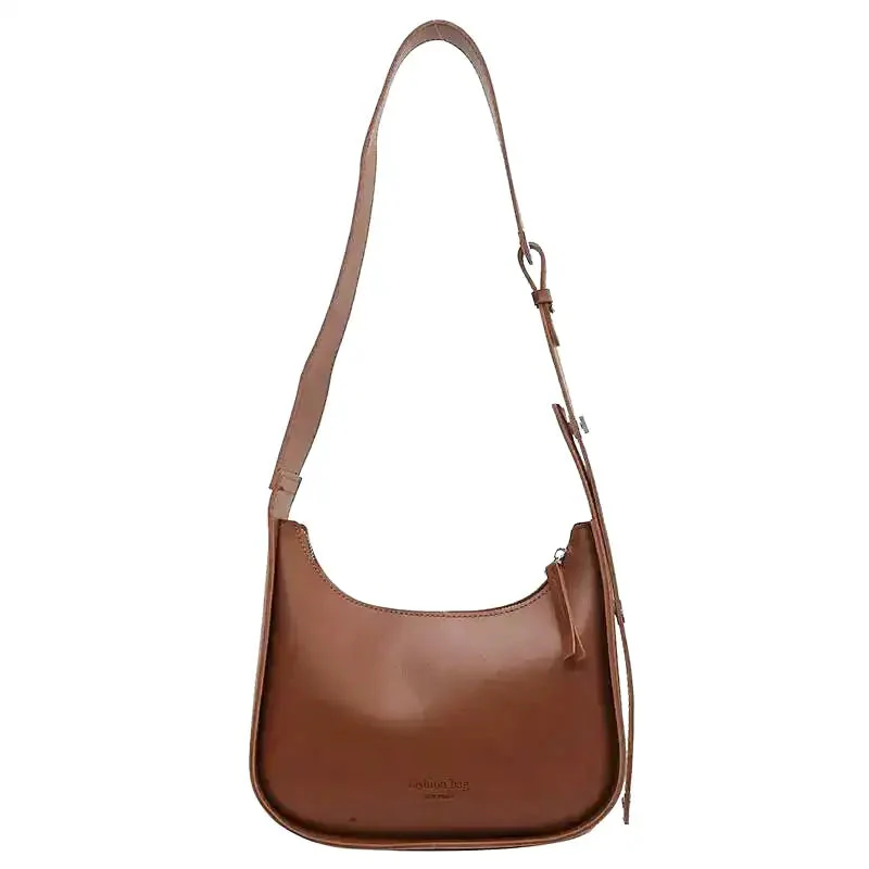 Sac bandoulière classique en cuir avec bandoulière réglable - Image 2