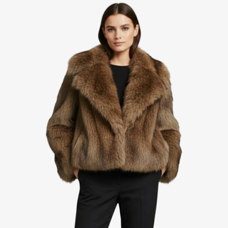 Veste ample en fausse fourrure - Image 3