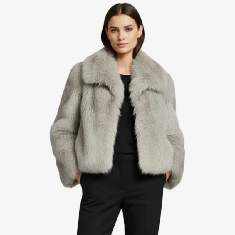 Veste ample en fausse fourrure - Image 4
