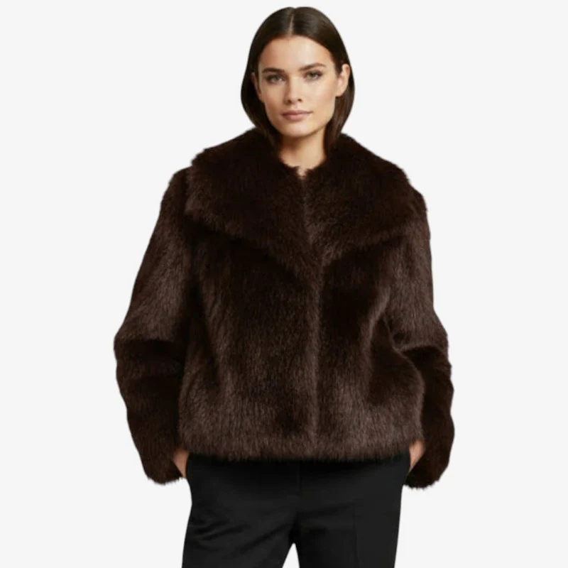 Veste ample en fausse fourrure - Image 5