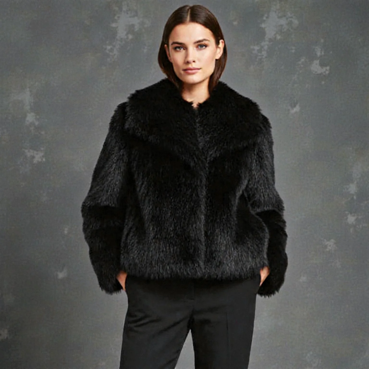 Veste ample en fausse fourrure - Image 7