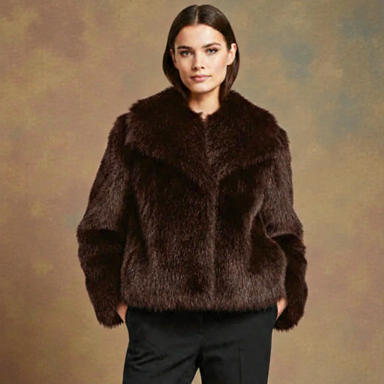 Veste ample en fausse fourrure - Image 8