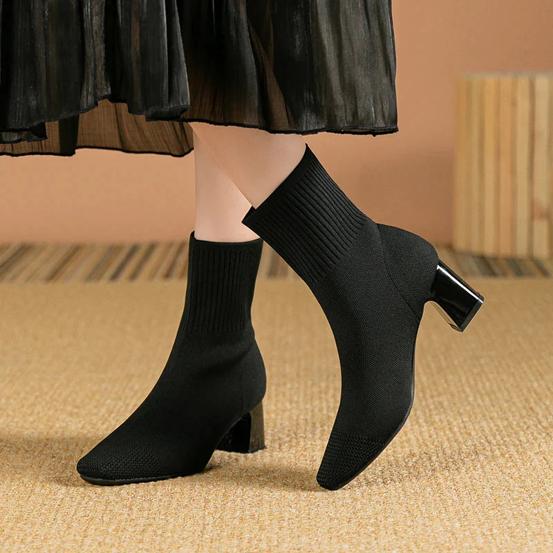 Bottines femme talons hauts semelle antidérapante - Image 2
