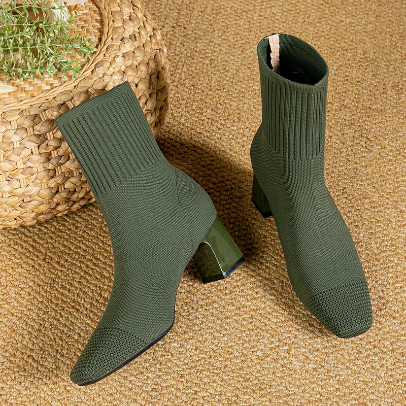 Bottines femme talons hauts semelle antidérapante - Image 4