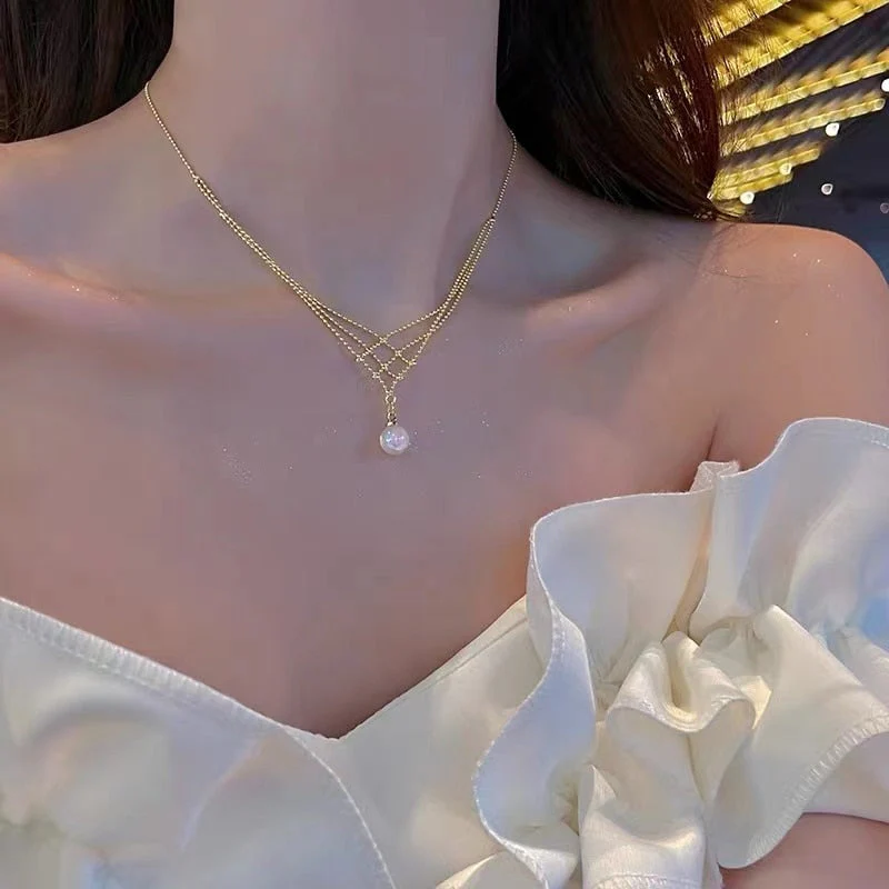 Livia - Collier de perles tissées polyvalent pour un glamour sans effort - Image 5