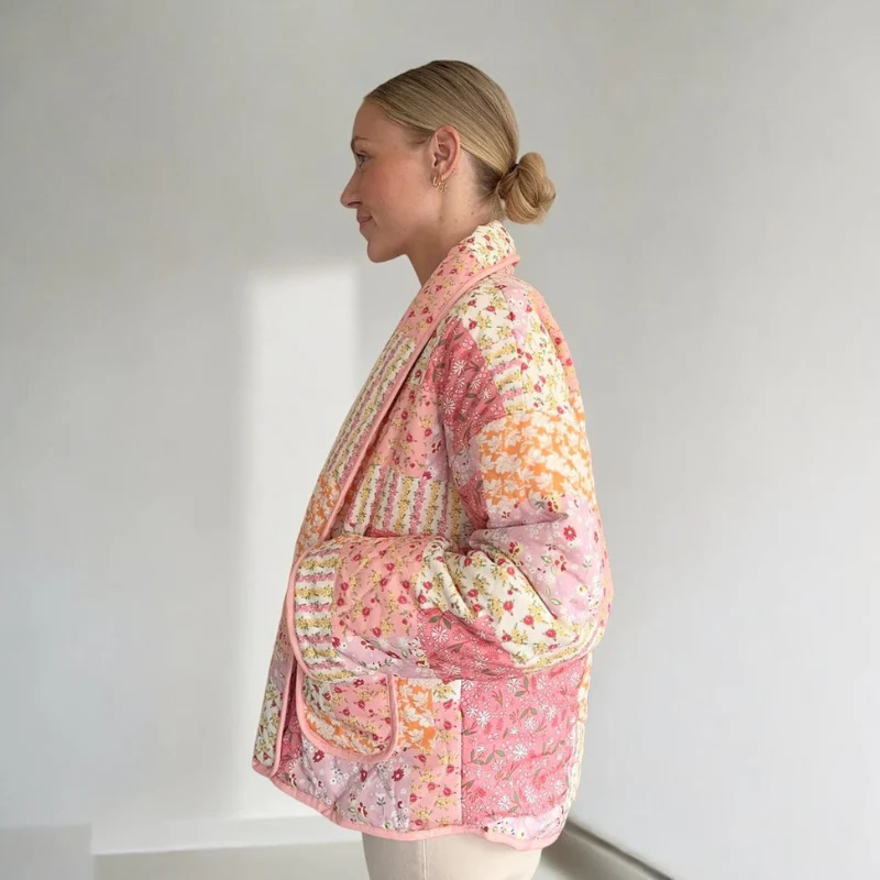 Liyana – Veste imprimée à manches longues et poches latérales - Image 4