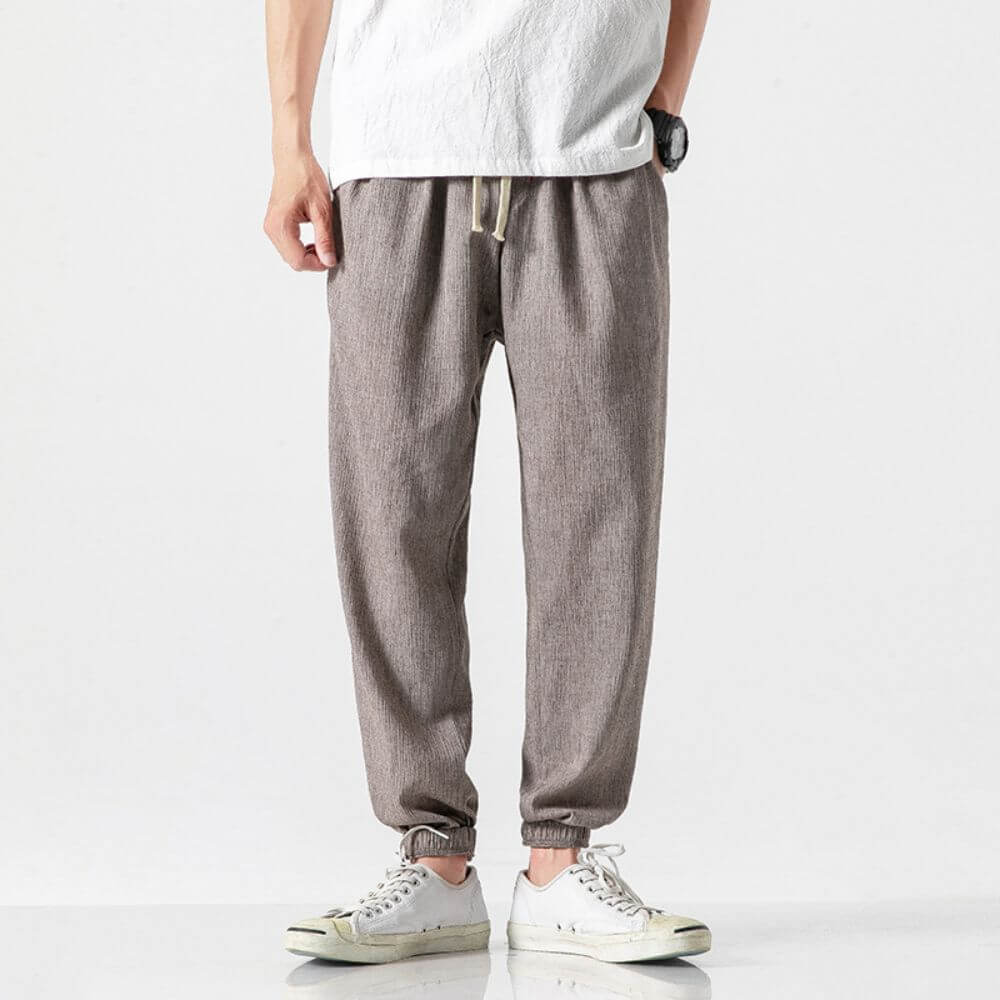 Pantalon de Jogging à Ajustement Sécurisé avec Cordon de Serrage - Image 6