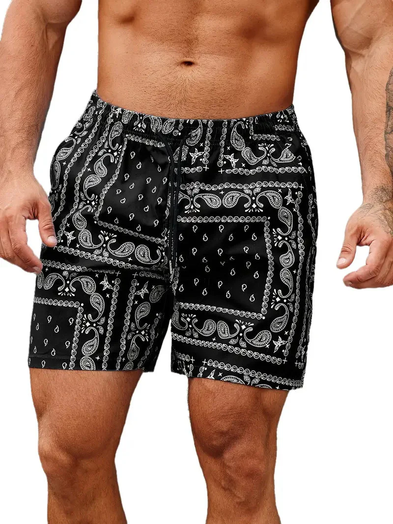 Short de bain homme Logan imprimé bandana