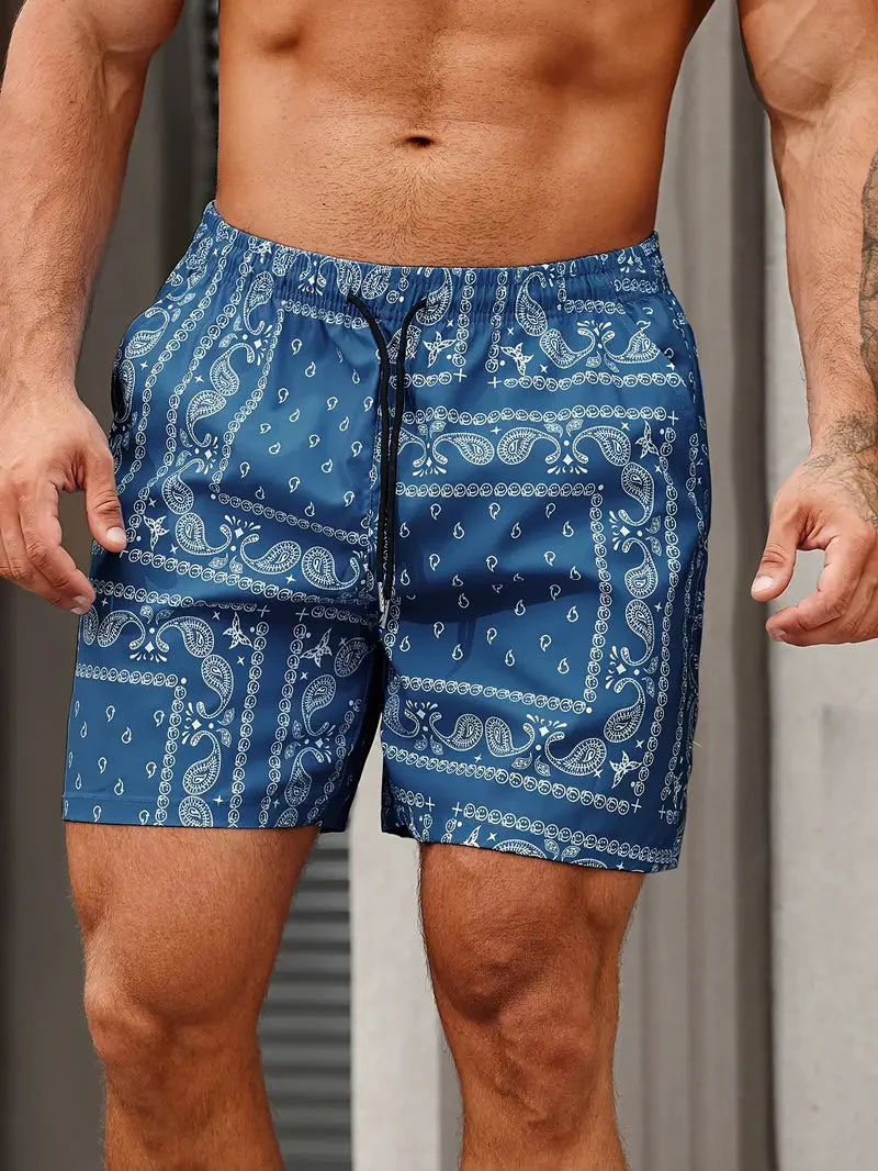 Short de bain homme Logan imprimé bandana - Image 4