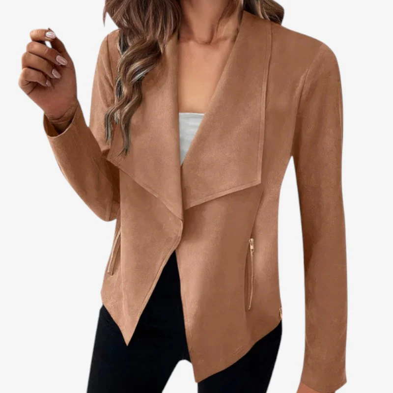 Blazer femme col à revers manches longues - Image 2