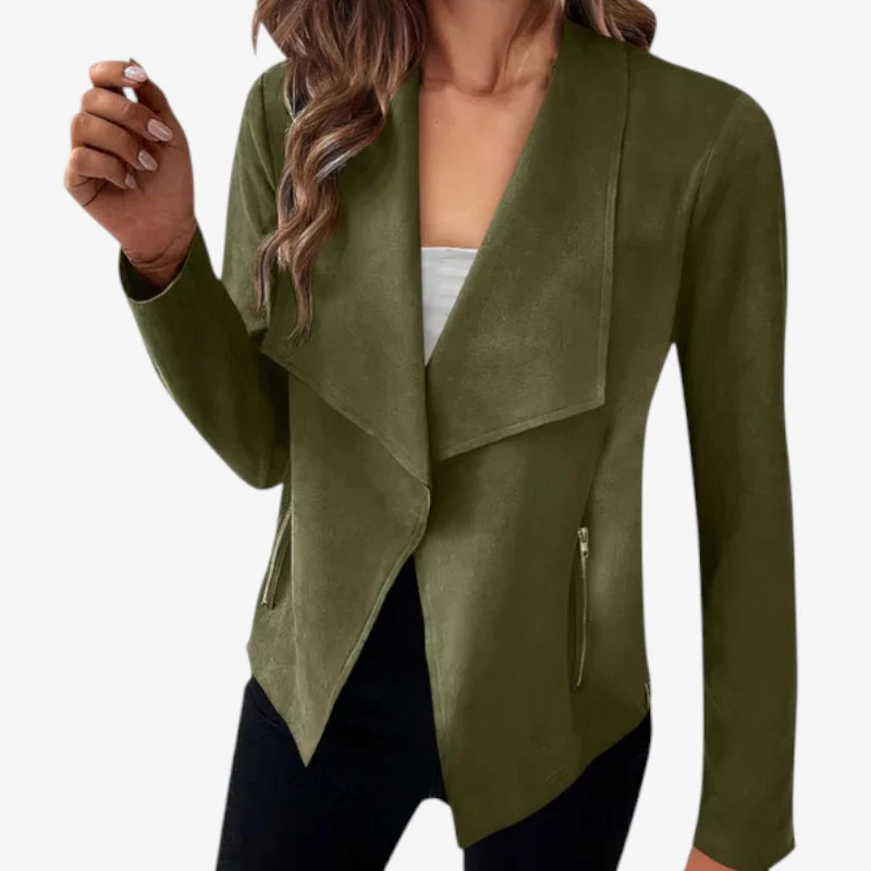 Blazer femme col à revers manches longues - Image 4