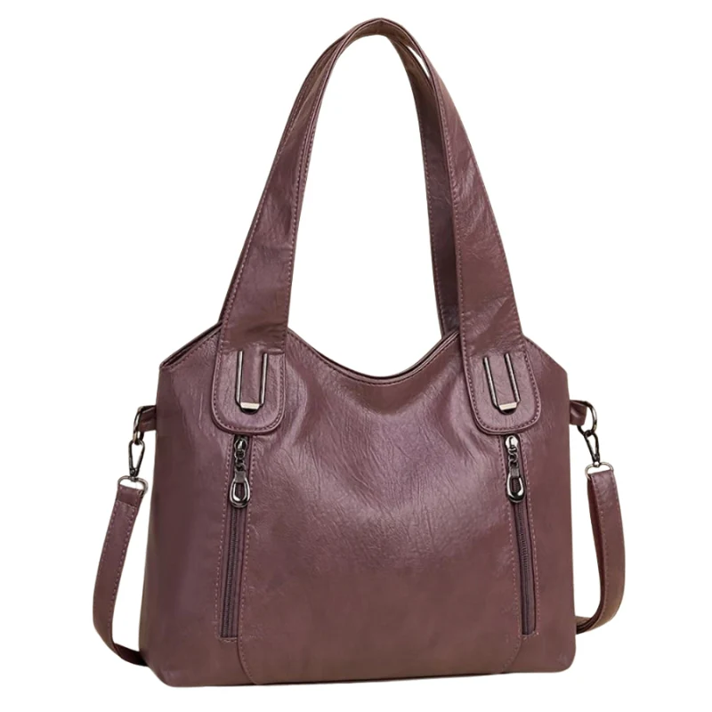 Sac bandoulière avec poches zippées multiples - Image 3