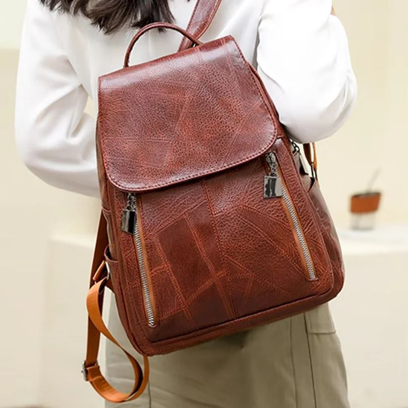 Louna – Sac à dos grande capacité avec fermeture éclair et poignée supérieure - Image 5