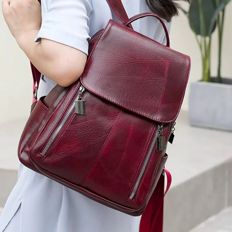 Louna – Sac à dos grande capacité avec fermeture éclair et poignée supérieure - Image 6