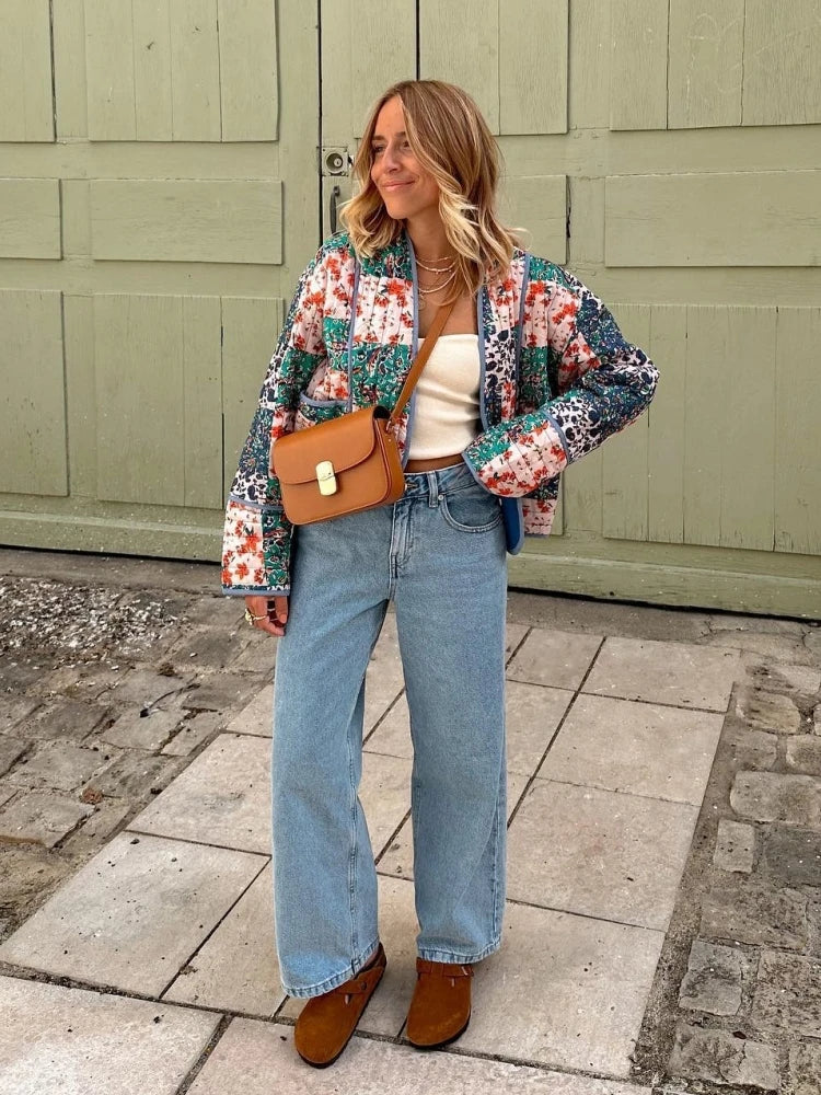 Veste vintage à carreaux doux pour un style sans effort - Image 3