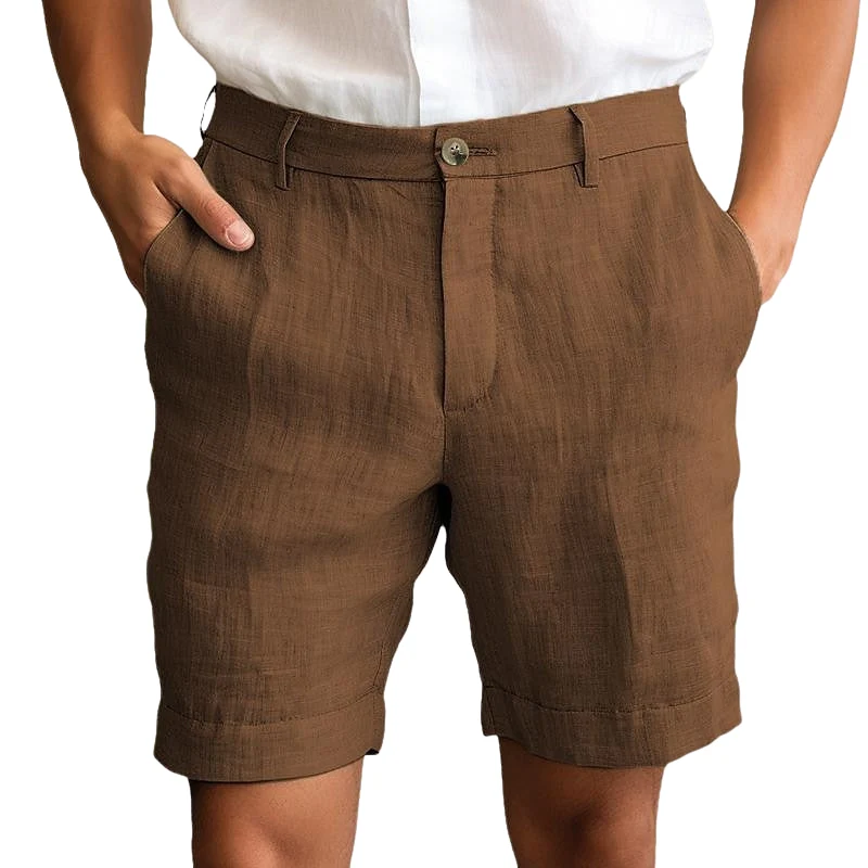 Short classique ajusté avec détails à boutons - Image 6
