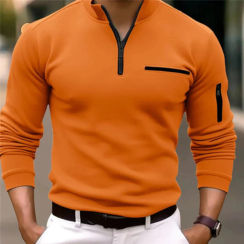 Polo zippé de qualité supérieure pour homme - Image 4
