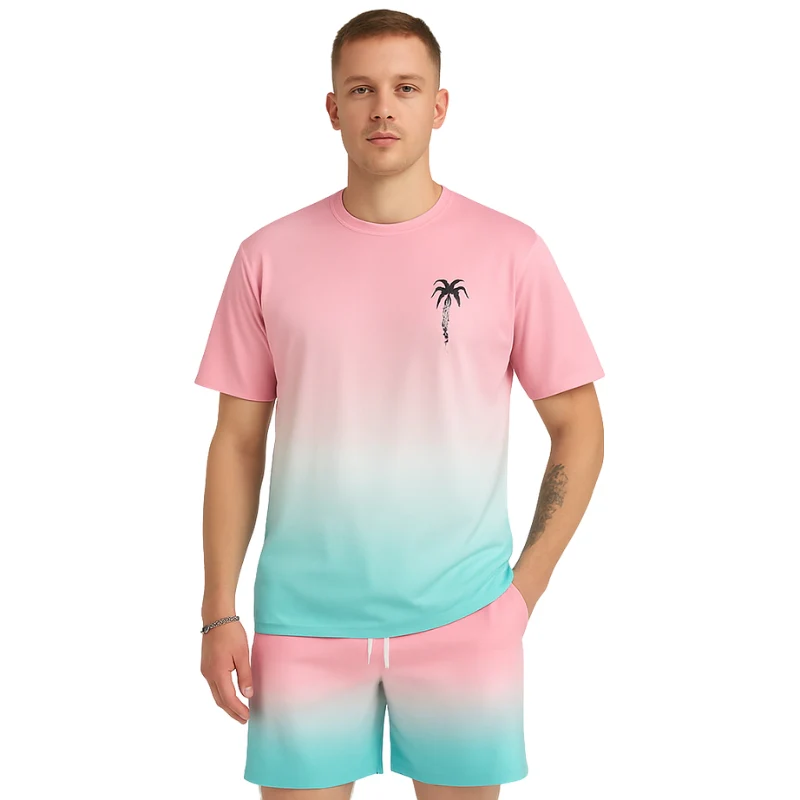 Ensemble deux pièces avec t-shirt et short à cordon