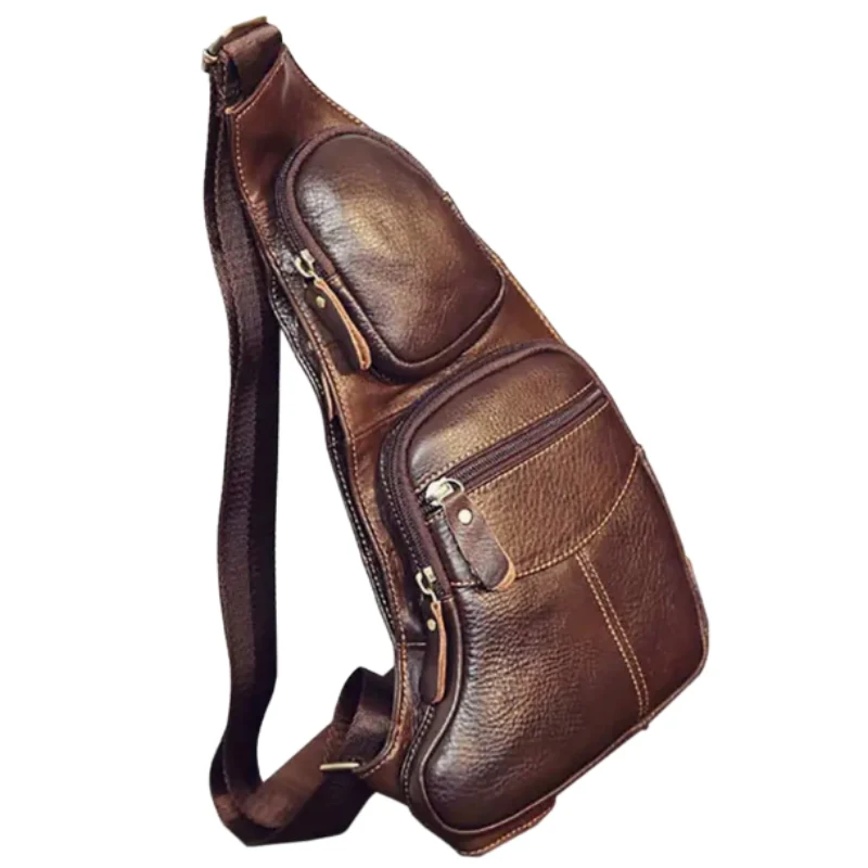 Sac bandoulière ergonomique avec compartiments zippés multiples - Image 2