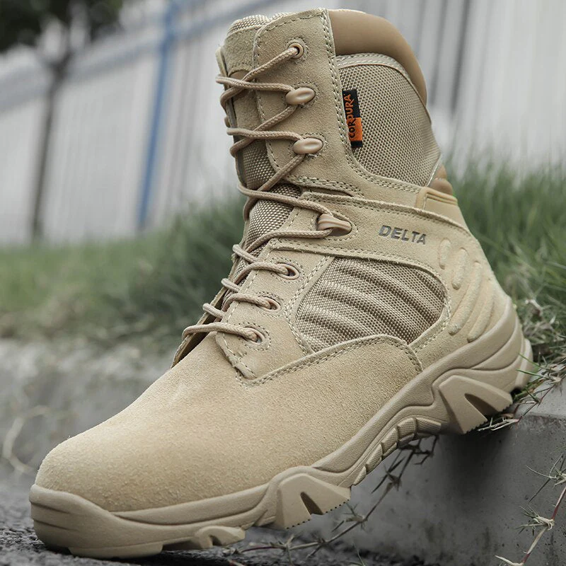 Bottes militaires homme durables avec zip latéral - Image 5