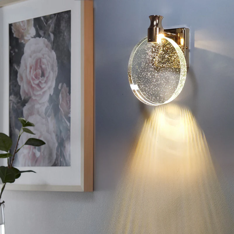 Lampe murale LED ronde en acier - Image 3