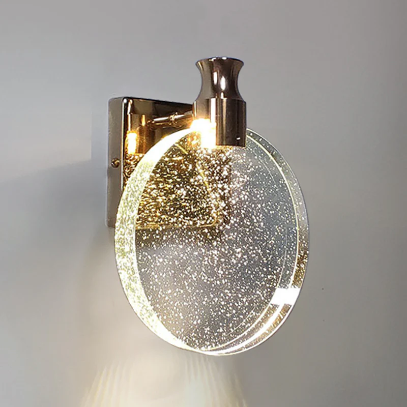 Lampe murale LED ronde en acier - Image 4