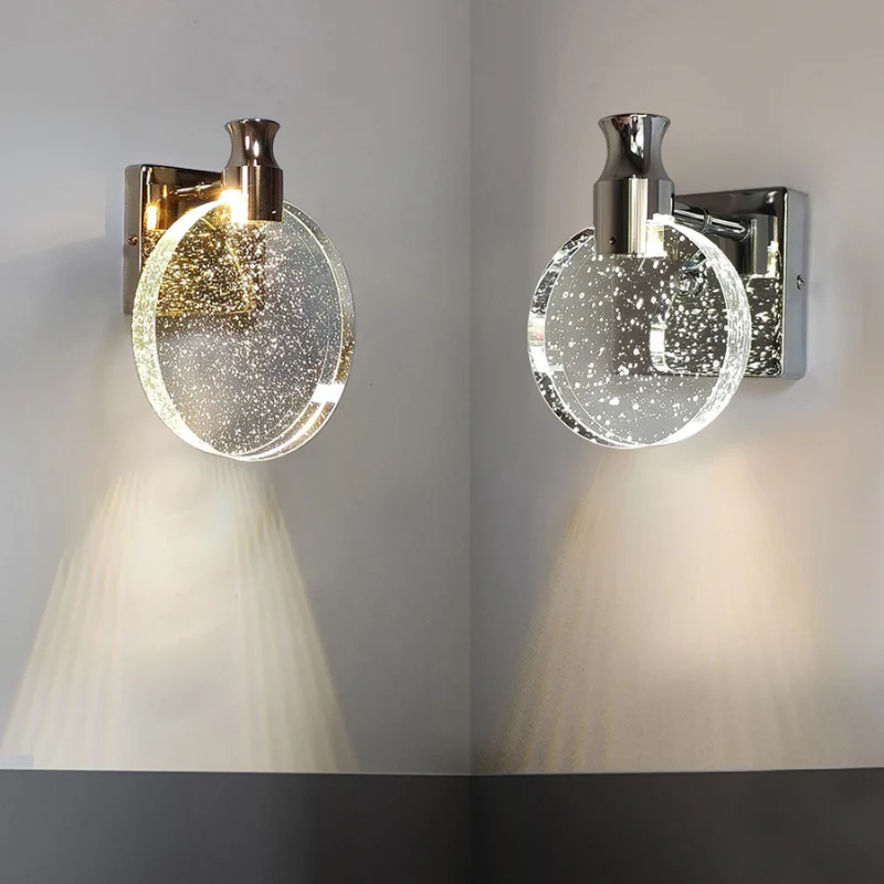 Lampe murale LED ronde en acier - Image 5