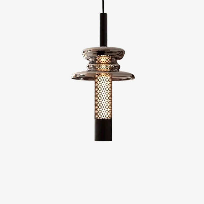 LED hanglamp met geometrisch trellis design