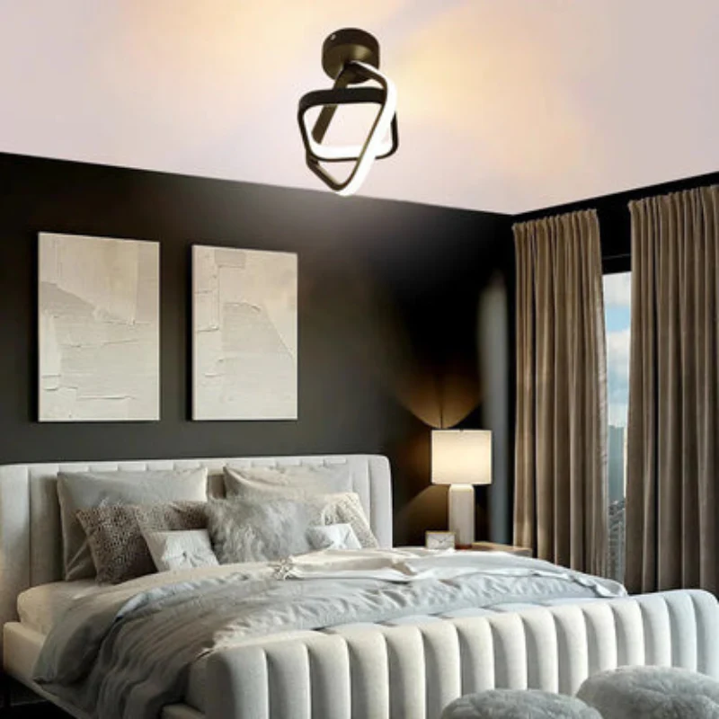 Plafonnier LED carré style lustre - Image 5