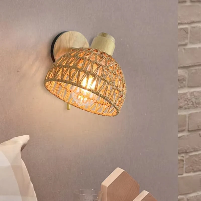 Lampe murale décorative bois et métal - Image 4
