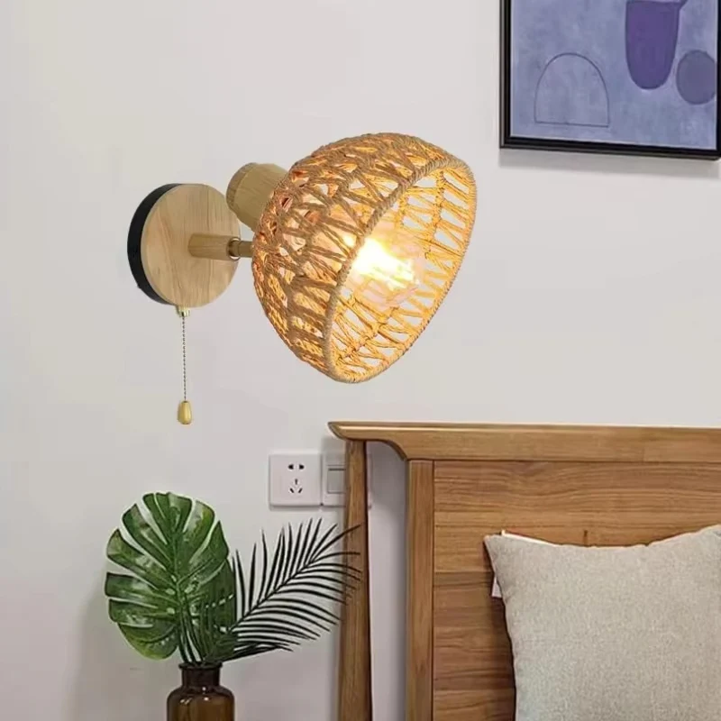 Lampe murale décorative bois et métal - Image 5