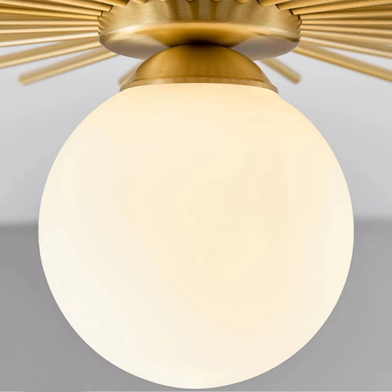 Plafonnier LED globe en verre - Image 2