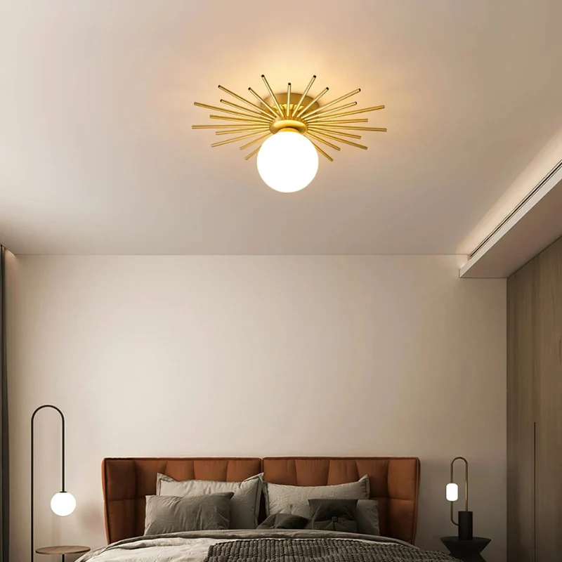 Plafonnier LED globe en verre - Image 4